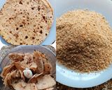A picture of step 1 of Roti Laddoo.