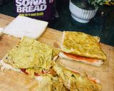 A picture of step 3 of Bread sandwich.