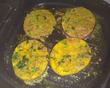 A picture of step 5 of Purple Baigan Bhaja.