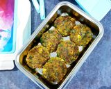 A picture of step 12 of Corn Spinach Besan Tikki.