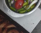 A picture of step 1 of Green Onion Chutney in Desi Style.