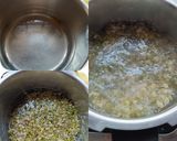 A picture of step 1 of Sprout Mung Masala.