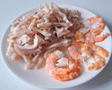 Hình bước làm 2 của món Gỏi BƯỞI tai heo