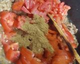 A picture of step 4 of Qeema Palak !.