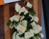 Foto del paso 2 de la receta: Tarta de calabacín, queso y cebolla