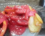 Foto del paso 7 de la receta: Calabacines🥒 con salsa de remolacha y peras🍐 caramelizadas🤨🍝🤔!!!