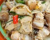 A picture of step 5 of Braised Pork Belly with Pickled Bamboo Shoots.