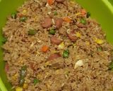 Foto langkah ke 3 dari resep Nasi goreng pelangi.