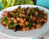 Foto langkah ke 2 dari resep Tumis tempe tauco (mix kacang panjang & terong).