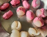 A picture of step 4 of Lychee Rose Sandesh - 15 Minutes - Quick & Easy - Fireless Sweet - Indian Bengali Mithai.