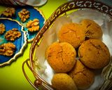 A picture of step 6 of WALNUT, WHOLE WHEAT AND SEMOLINA BAKED COOKIES.