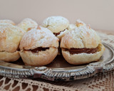 Foto del paso 6 de la receta: Buñuelos Choux rellenos de dulce de leche 💣 Profiteroles de dulce de leche