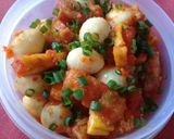 Foto langkah ke 5 dari resep Telur puyuh balado tahu.
