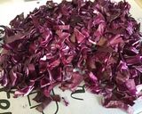 Une image de l'étape 6 de Couronne de riz au chou rouge.