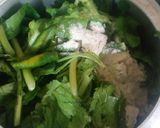A picture of step 1 of Makki di Roti te Sarso da saag.