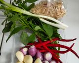 Foto langkah ke 1 dari resep Tumis Telor (rebon + kemangi).