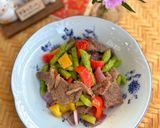 Hình bước làm 6 của món Thịt Bò Xào Măng Tây, Ớt Chuông