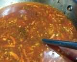 A picture of step 10 of Veg Thukpa soup with noodles.
