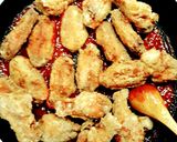 A picture of step 3 of Korean Fried Chicken (Bonchon Chicken).
