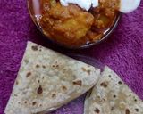 A picture of step 2 of Dum aloo.
