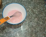 A picture of step 1 of Donuts glaze.
