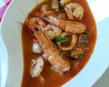 Foto del paso 29 de la receta: Sopa de gambas frescas con marisco congelado