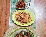 Foto langkah ke 8 dari resep 🍲 Oblok-oblok daun singkong bumbu iris simpel.