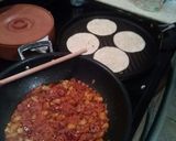 A picture of step 8 of Chorizo breakfast tacos.