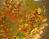 A picture of step 6 of Besan lapta.
