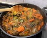 Une image de l'étape 15 de Bœuf aux poireaux, carottes et tomates (au bouillon de butternut).