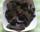 Foto langkah ke 1 dari resep Matcha Cheese Chocolate Pudding.