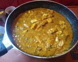 A picture of step 5 of Chat pata panner butter masala.