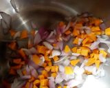 A picture of step 1 of Stir fry couscous.