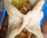 A picture of step 4 of Cabbage buns.