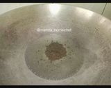 A picture of step 3 of Brinjal Gravy.