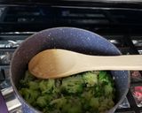 A picture of step 2 of Broccoli Rice 🍚.