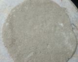 A picture of step 2 of Bajra rotla with sarso ka saag.