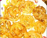 A picture of step 8 of Afghani jalebi.