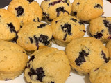 Muffins de arándanos con un toque de té 🧁