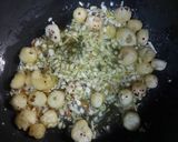 A picture of step 1 of Jaggery semolina makhany ka halwa.