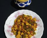 A picture of step 4 of Vegetable Paneer.
