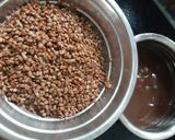 A picture of step 1 of Hurali bassaru/horse gram sambar.