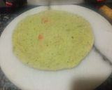 A picture of step 3 of Palak aloo ke parathe.