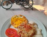 Foto langkah ke 5 dari resep Nasi Goreng Ikan Kembung Daun Jeruk Mommylicious.