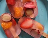 A picture of step 3 of Lemon Shikanji Mix Fruits Ice Candy Popsicles.
