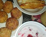 Foto del paso 5 de la receta: Albóndigas veganas de tempeh y aderezo de yogur vegano y granada