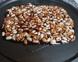 A picture of step 4 of Peanut Chikki / Peanut Bar / Peanut Gachak.