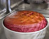 A picture of step 5 of Christmas special Red Velvet Cake 🎂.