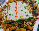Hình bước làm 4 của món Đậu hủ hấp xốt dầu hào