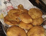 A picture of step 3 of Raj kachori.
